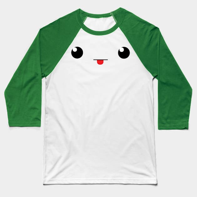 KAWAII FACE Baseball T-Shirt by Pinches Dibujos Feos